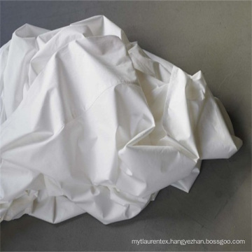 Plain White Double Brushed 100% Polyester Microfiber Fabric